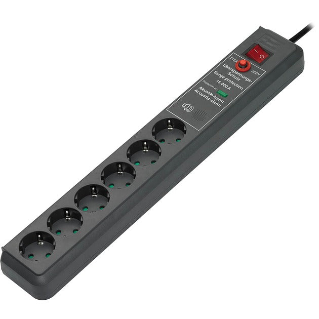 Brennenstuhl Secure-Tec 19500A +surge protection 6x