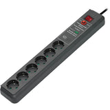 Brennenstuhl Secure-Tec 19500A +surge protection 6x