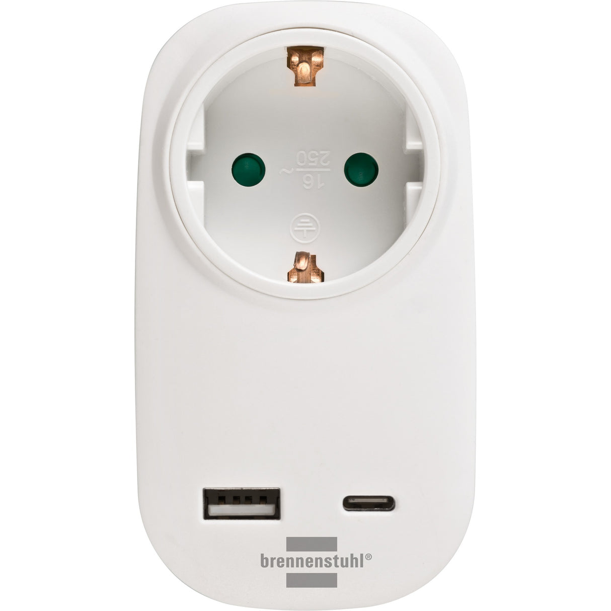 Brennenstuhl Stekkeradapter met USB C Delivery voor snel