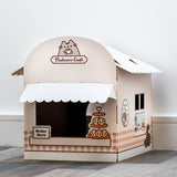 Pusheen catfé doe-het-zelf 100% kartonnen kat speelhuisje