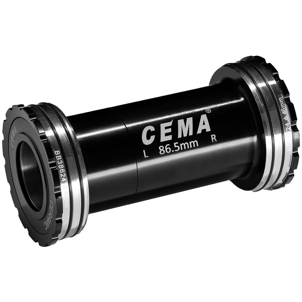 Cema bracketas bb386 shimano sg3 coated keramisch zwart