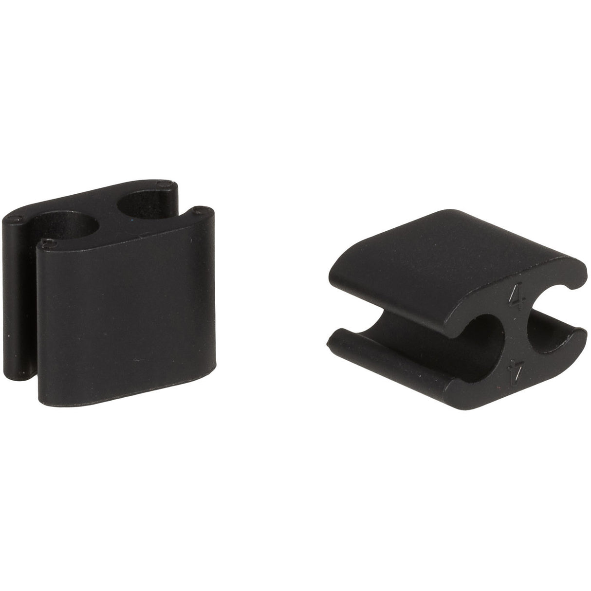 Elvedes kabelclips duo zwart 4,1+5mm kunststof(p 10)cp2020103