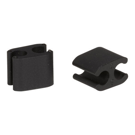 Elvedes kabelclips duo zwart 5+5mm kunststof (p 10) cp2020104