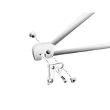 Union derailleurpad GH-128 met schroefset M8x0.75 +M4x0.7