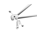 Union derailleurpad GH-132 met schroefset M8x0.75