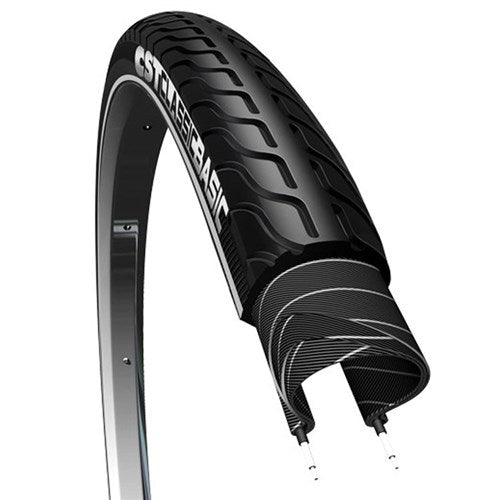 CST buitenband Basic 28 x 1 1 4 zw refl