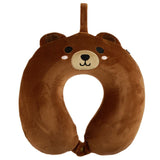 Relaxeazzz bier pluche memory foam nekkussen