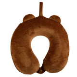 Relaxeazzz bier pluche memory foam nekkussen