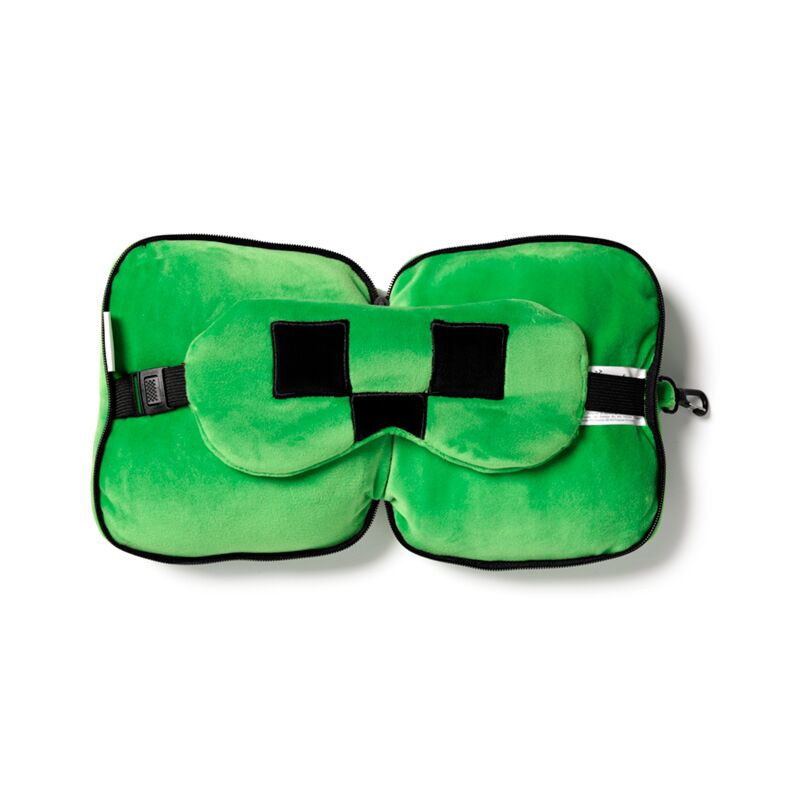Relaxeazzz minecraft creeper rond reiskussen slaapmasker