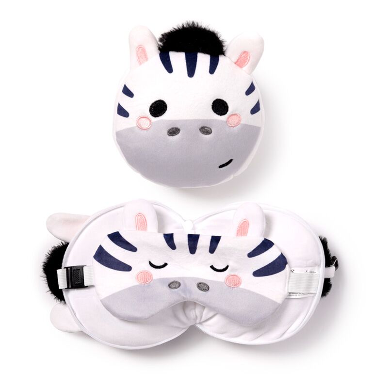 Relaxeazzz adoramals bali de zebra rond reiskussen slaapmasker