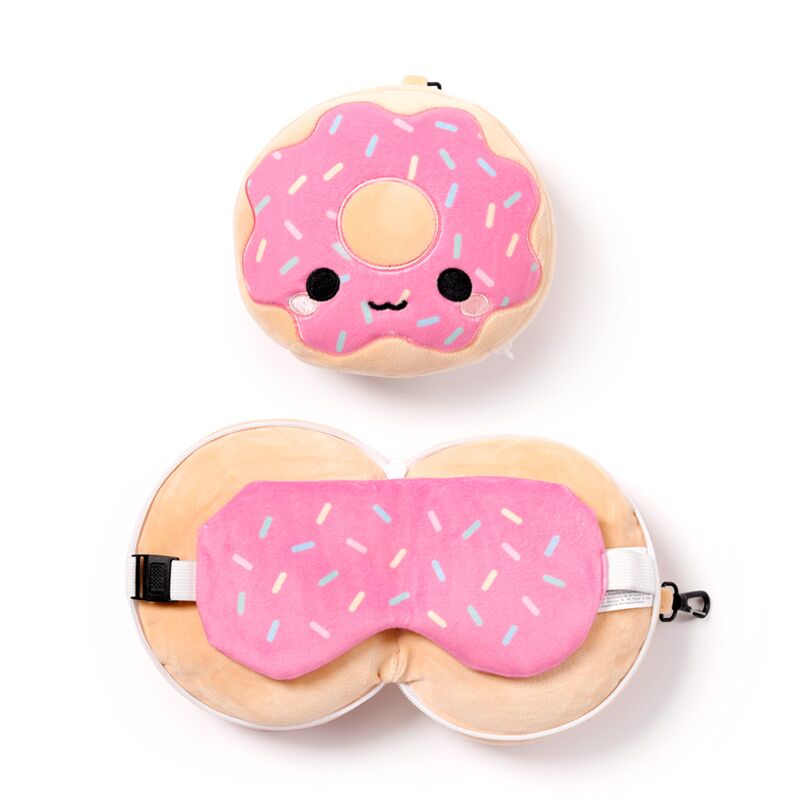 Relaxeazzz adorasnacks donut rond reiskussen slaapmasker