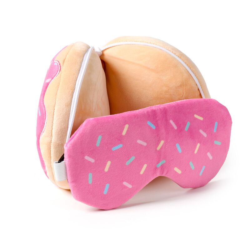 Relaxeazzz adorasnacks donut rond reiskussen slaapmasker