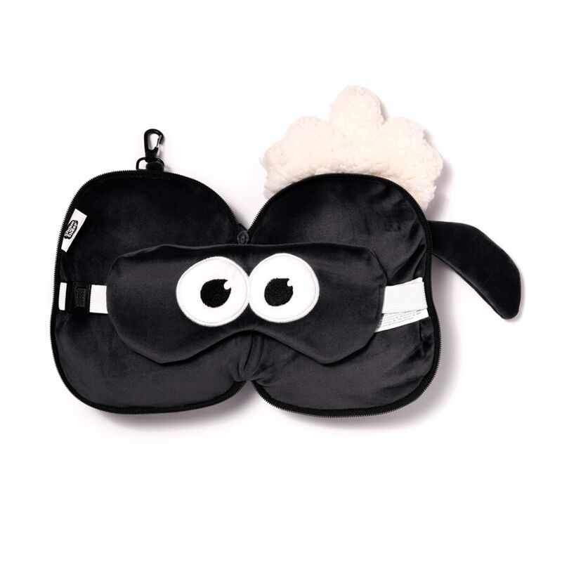 Relaxeazzz shaun het schaap rond reiskussen slaapmasker