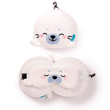 Relaxeazzz adoramals kai de zeehond rond reiskussen slaapmasker