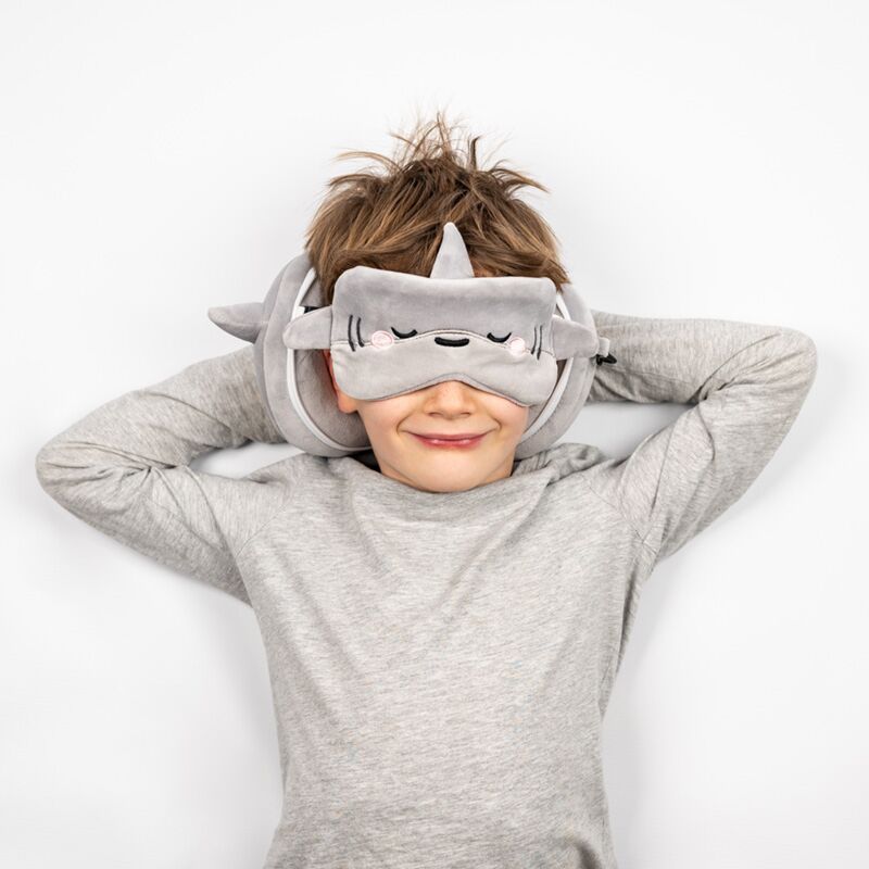 Relaxeazzz adoramals archie de haai rond reiskussen slaapmasker