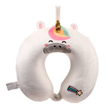 Relaxeazzz eenhoorn adoracorns pluche memory foam nekkussen