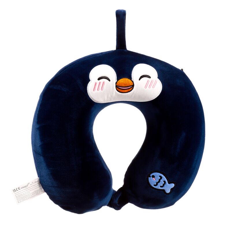 Relaxeazzz pinguin adoramals pluche memory foam nekkussen