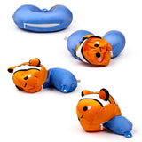 Swapseazzz adoramals clownvis 2-in-1 pluche reiskussen