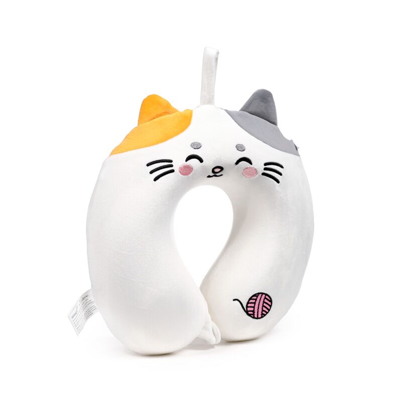 Relaxeazzz lola de kat adoramals pluche memory foam nekkussen