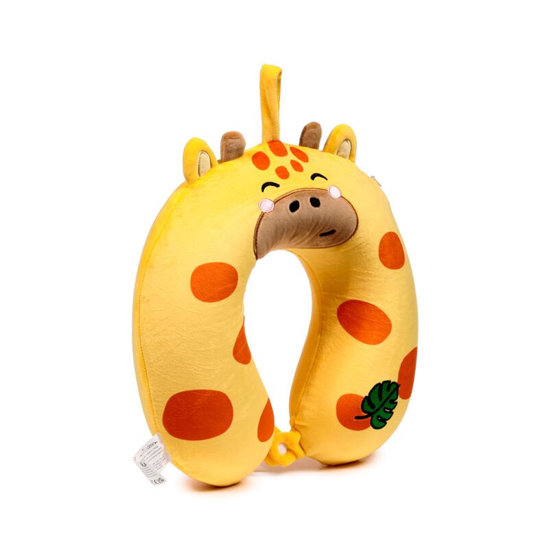 Relaxeazzz raffi de giraffe adoramals pluche memory foam nekkussen