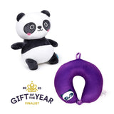 Swapseazzz adoramals susu de panda 2-in-1 pluche reiskussen
