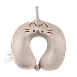 Relaxeazzz pusheen de kat pluche memory foam nekkussen