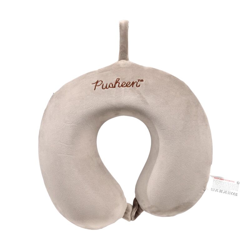Relaxeazzz pusheen de kat pluche memory foam nekkussen