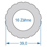 Cycplus cyclus gereedschap power.tool 2-zijdig t16 39.0 t10 27.8