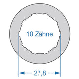 Cycplus cyclus gereedschap power.tool 2-zijdig t16 39.0 t10 27.8