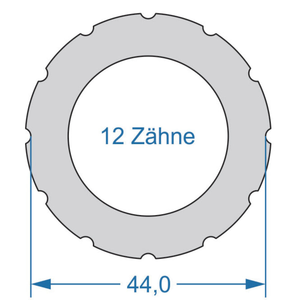 Cycplus cyclus gereedschap power.tool 1-zijdig t12 44.0