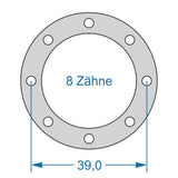 Cycplus cyclus gereedschap power.tool 1-zijdig t8 39.0