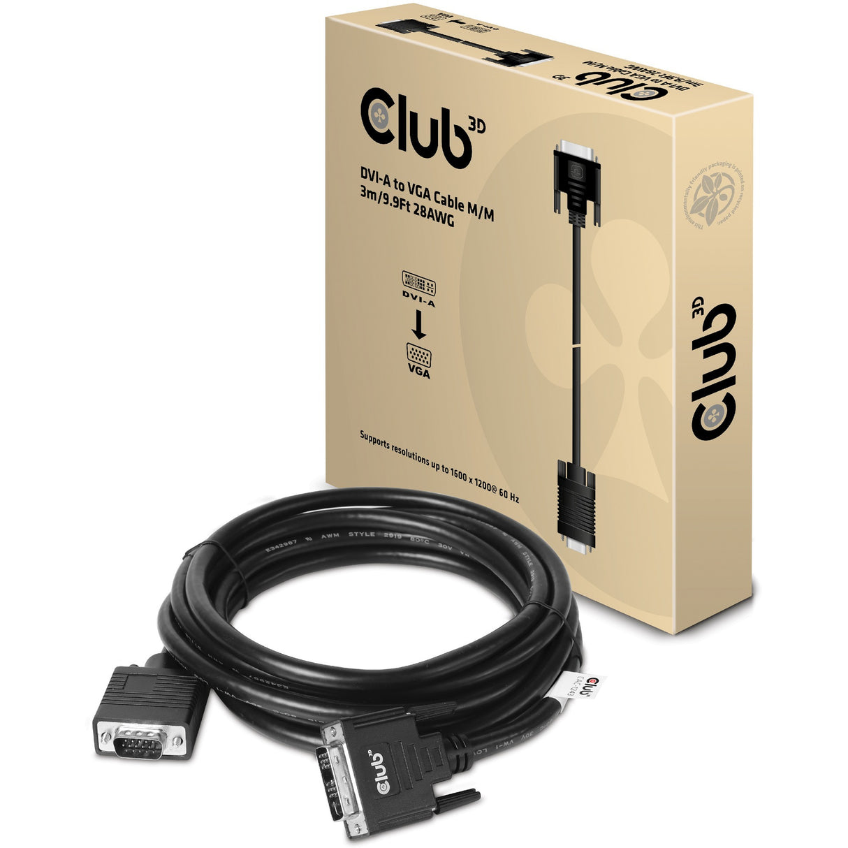 Club 3D DVI-A naar VGA kabel