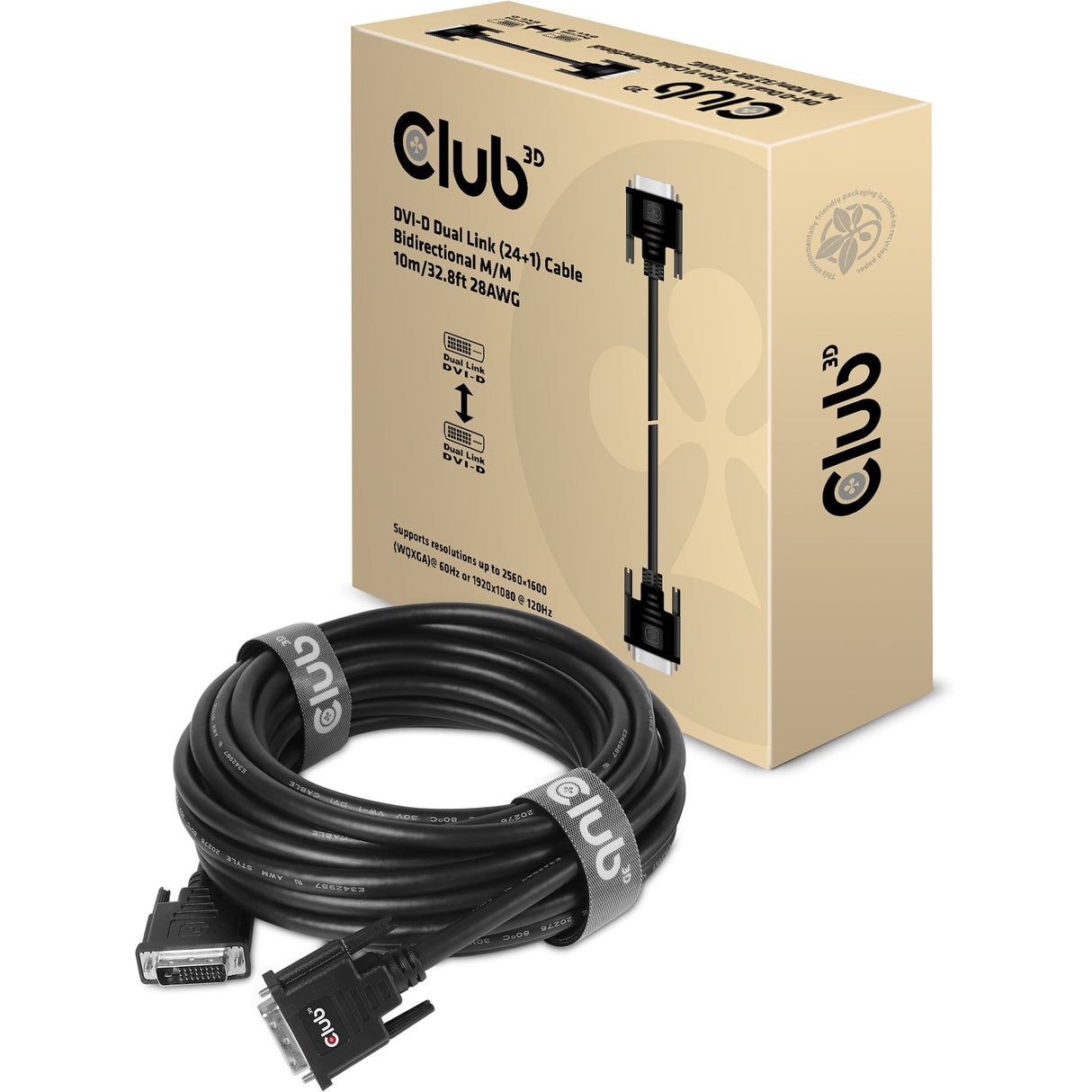Club 3D DVI-D Dual Link (24+1) kabel