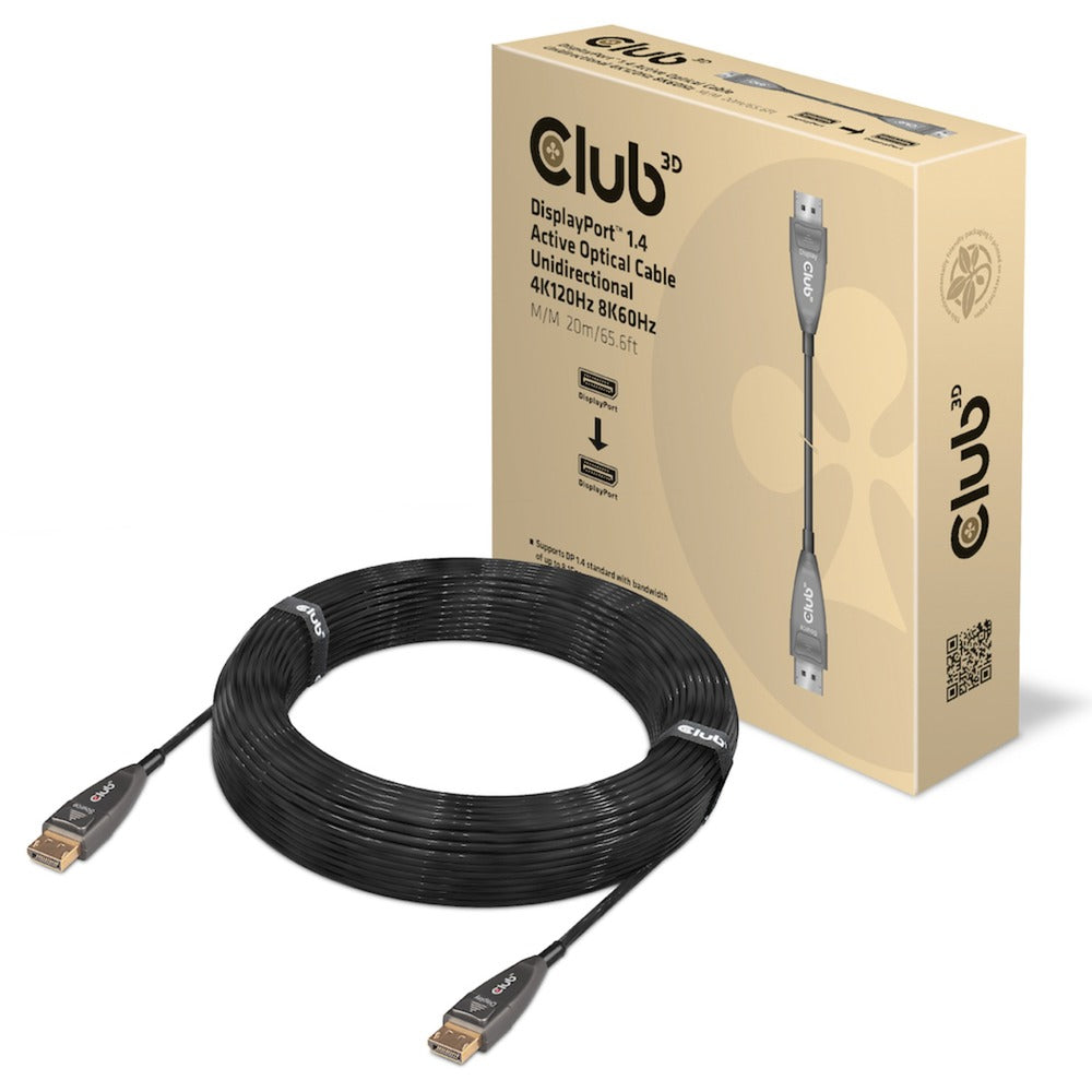 Club 3D DisplayPort 1.4 Active Optical Unidirectional