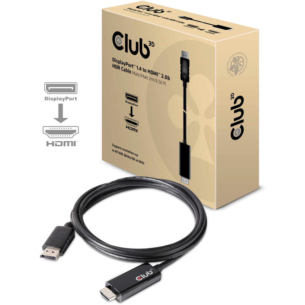 Club 3D DisplayPort 1.4 > HDMI 2.0b Active