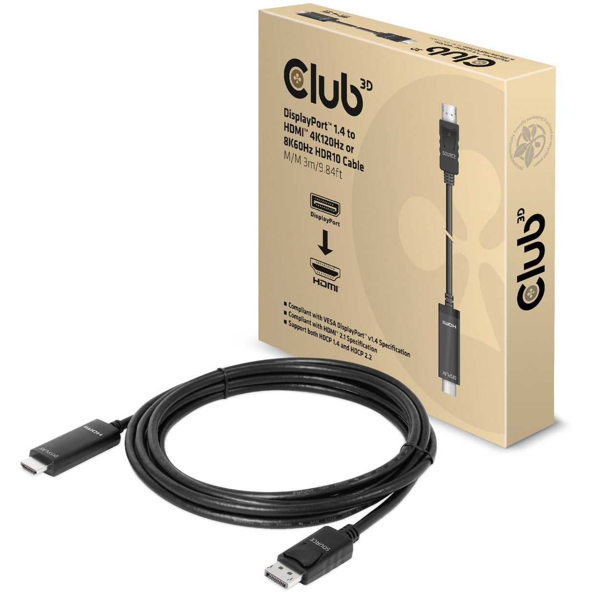 Club 3D DisplayPort 1.4 > HDMI