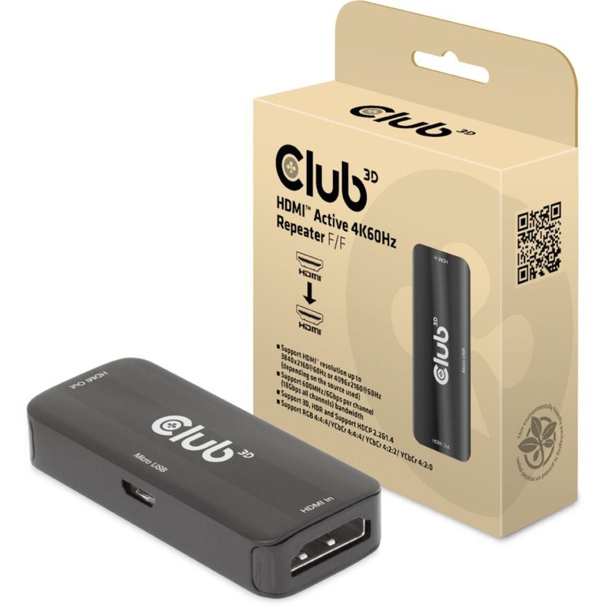 Club 3D HDMI Active 4K60Hz Repeater F F