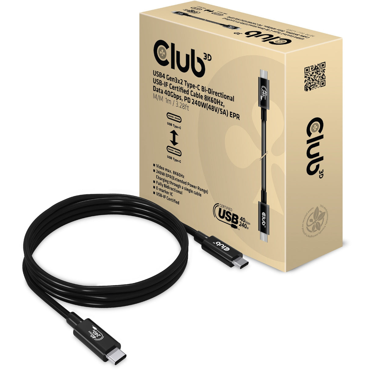 Club 3D USB4-C Gen2x2 Bi-Directional