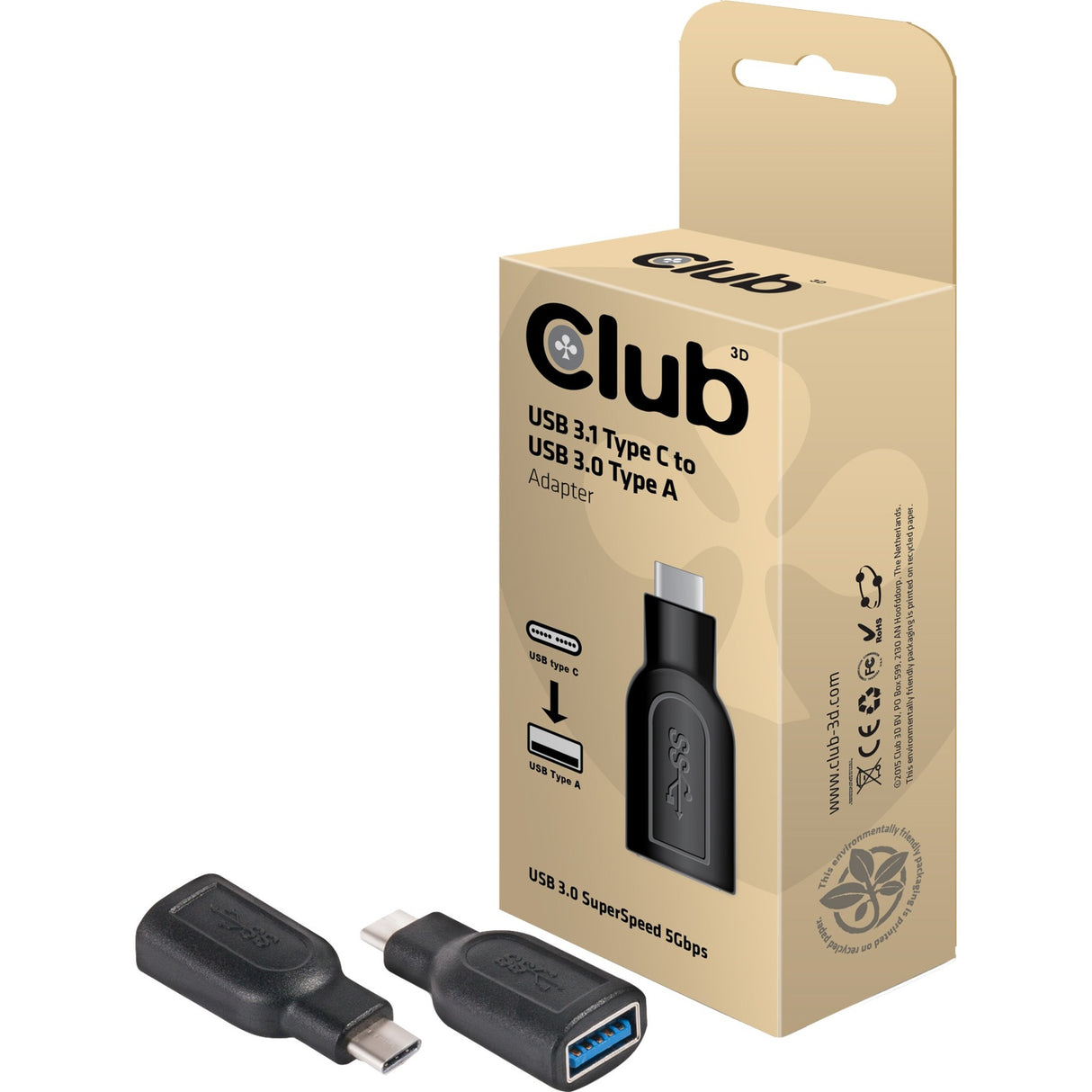 Club 3D USB 3.1 Type C USB 3.0 Type A