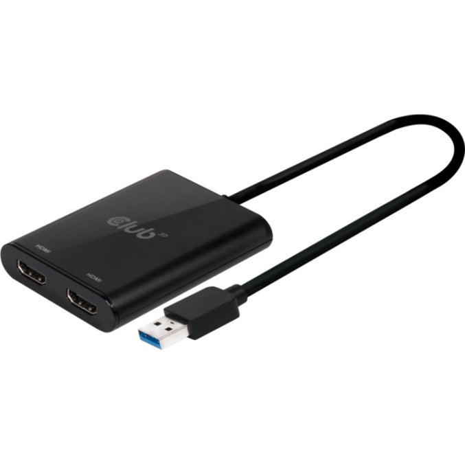 Club 3D USB 3.2 Gen1 Type A naar HDMI Dual Monitor 4K 60Hz
