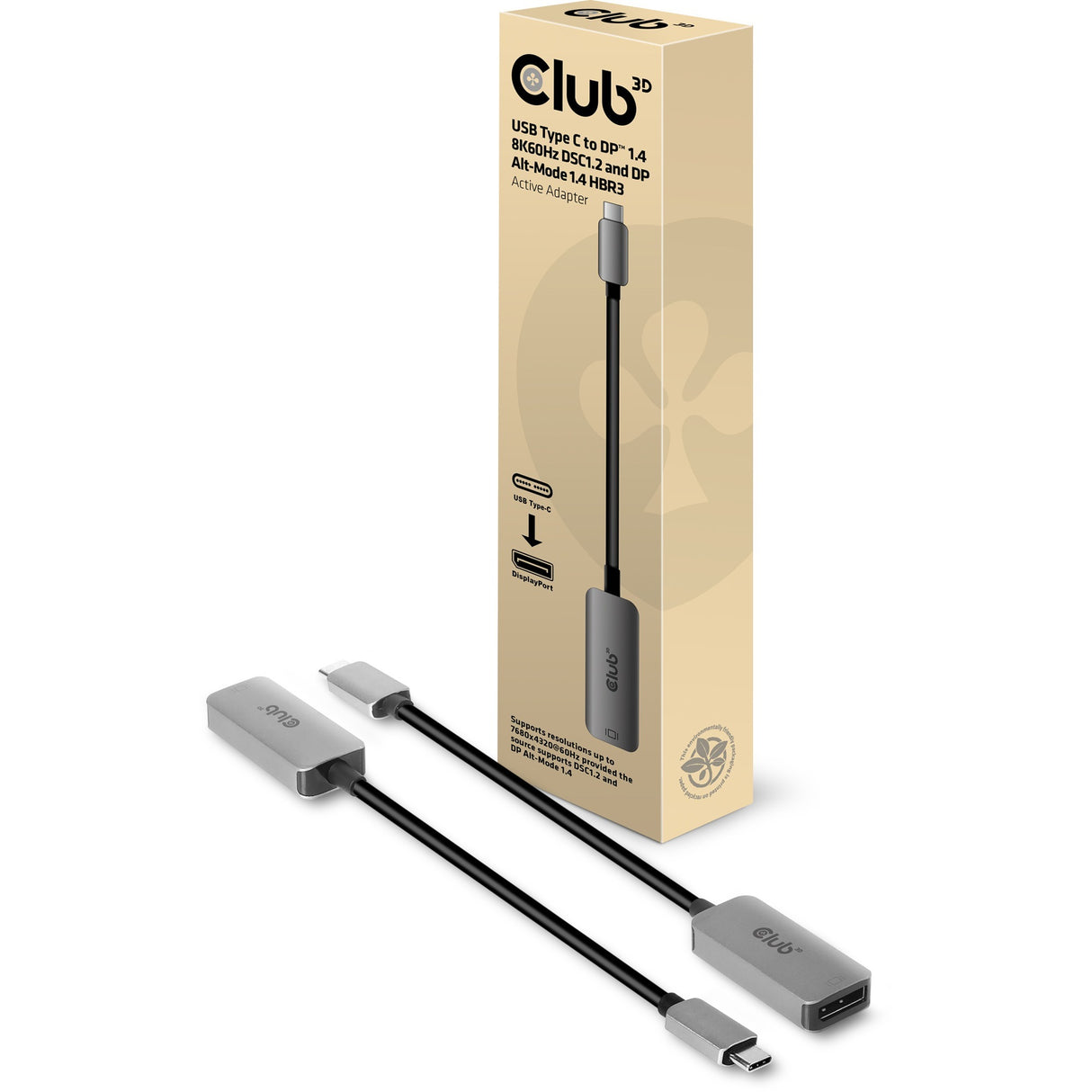 Club 3D USB Type C DP1.4 Active Adapter