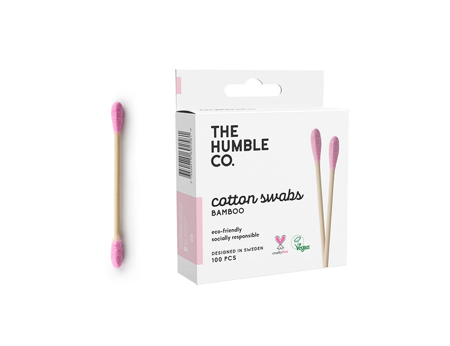 The humble co. bamboe wattenstaafjes - roze