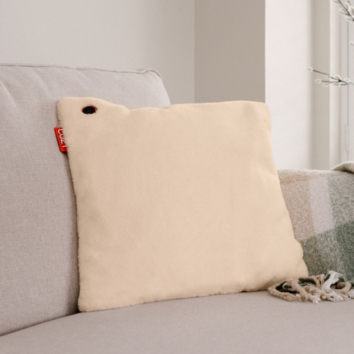 Cozy una teddy 45 x 45 cm draadloos warmtekussen