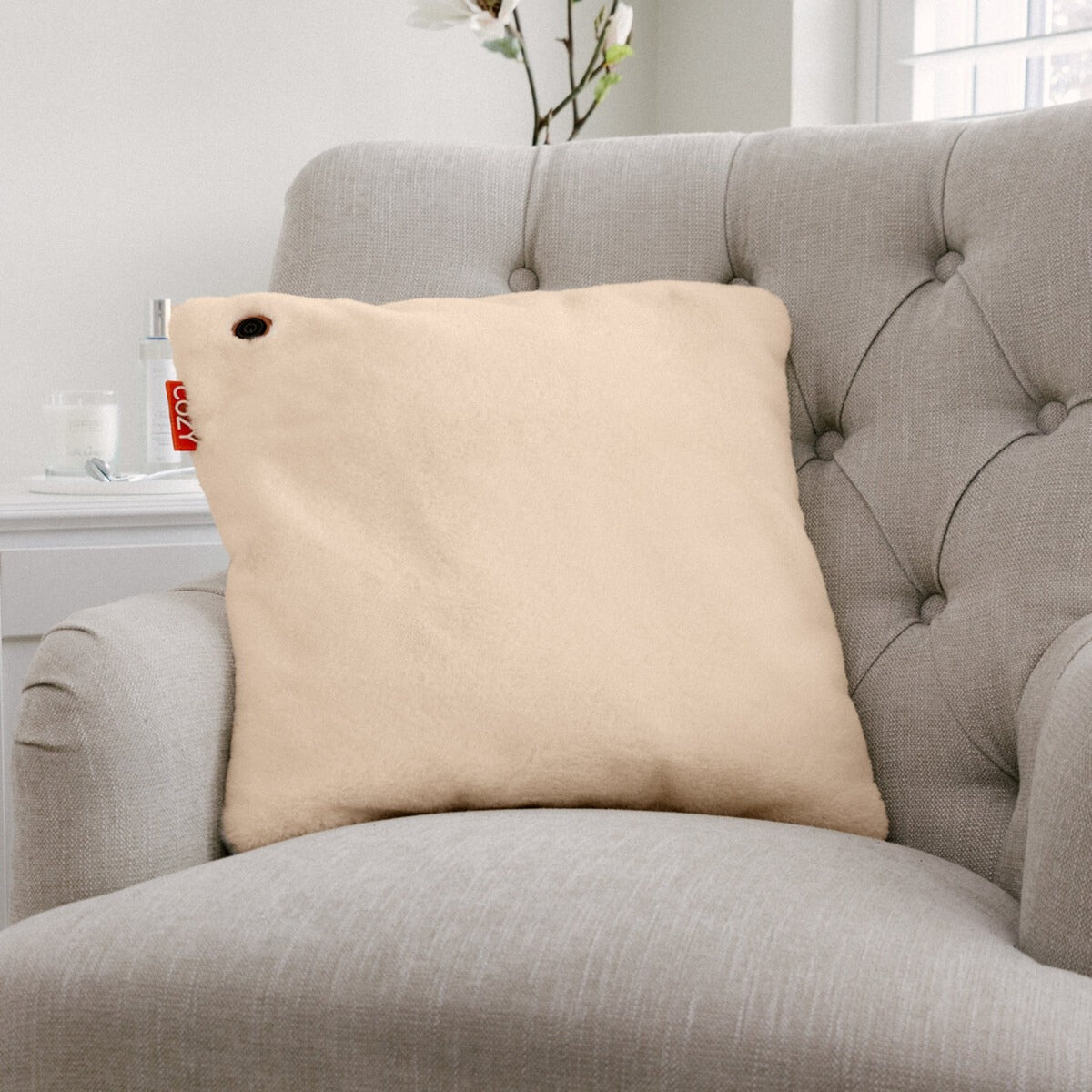 Cozy una teddy 45 x 45 cm draadloos warmtekussen