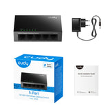 Cudy 5-port gigabit desktop metal switch