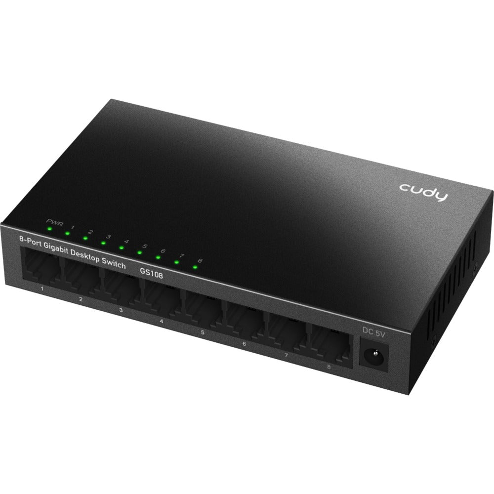 Cudy 8-port gigabit desktop metal switch