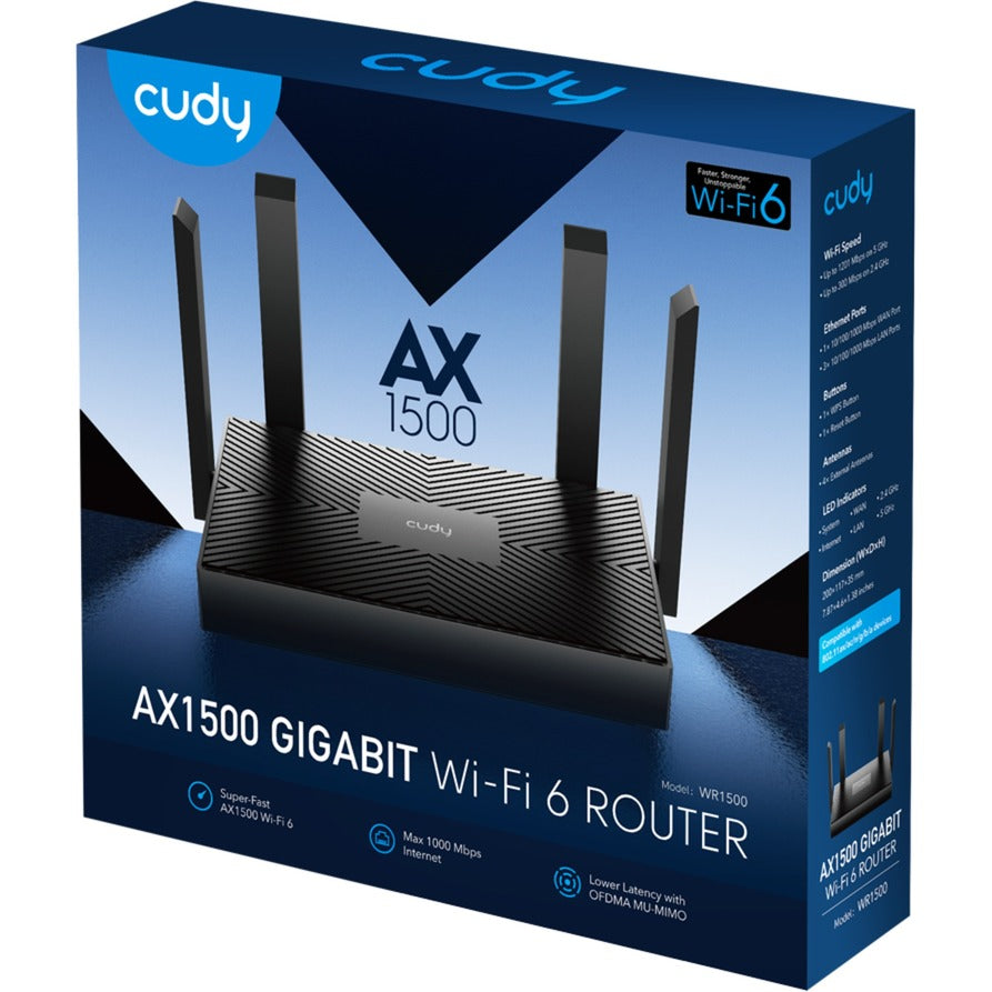 Cudy ax1500 gigabit wi-fi 6 router