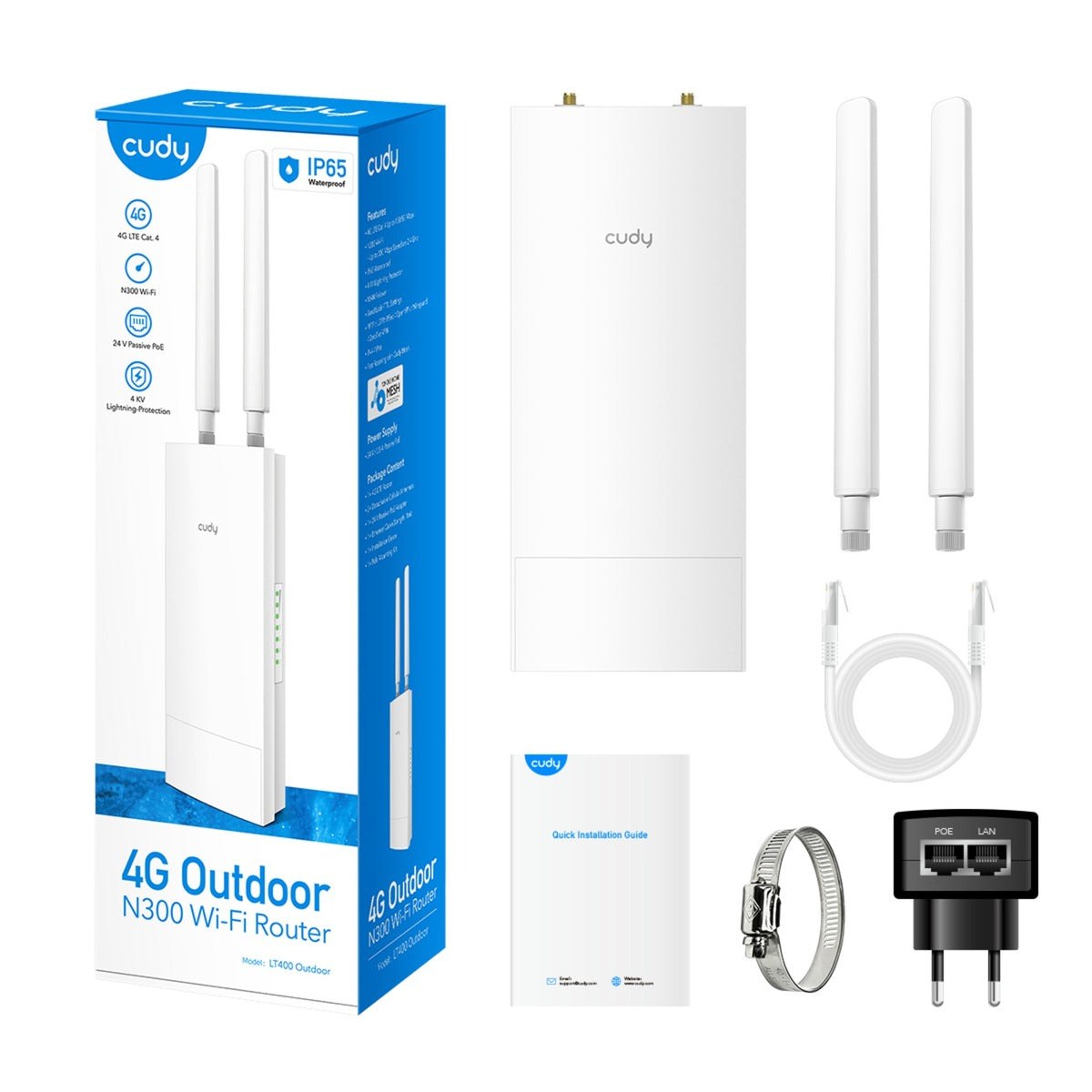 Cudy indoor outdoor 4g n300 wi-fi router