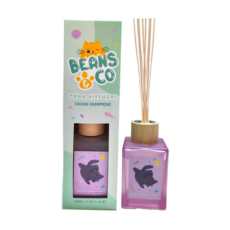 Beans co katten cacao kasjmier 100ml geurstokjes
