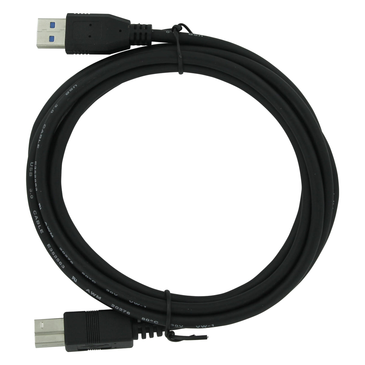 Huismerk usb3.0 a naar usb3.0 b kabel 2 meter - zwart